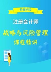 2020CPA注册会计师—战略与风险管理