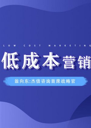 翁向东：低成本营销