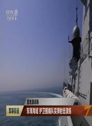 东海海域护卫舰编队射击演练