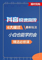 2020抖音运营赚钱必修技巧课