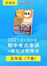 2021语文同步学统编版五年级下册期中考点