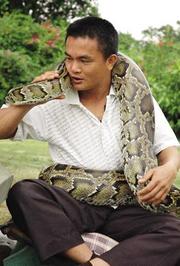 人蛇奇缘：与蟒蛇同居九年